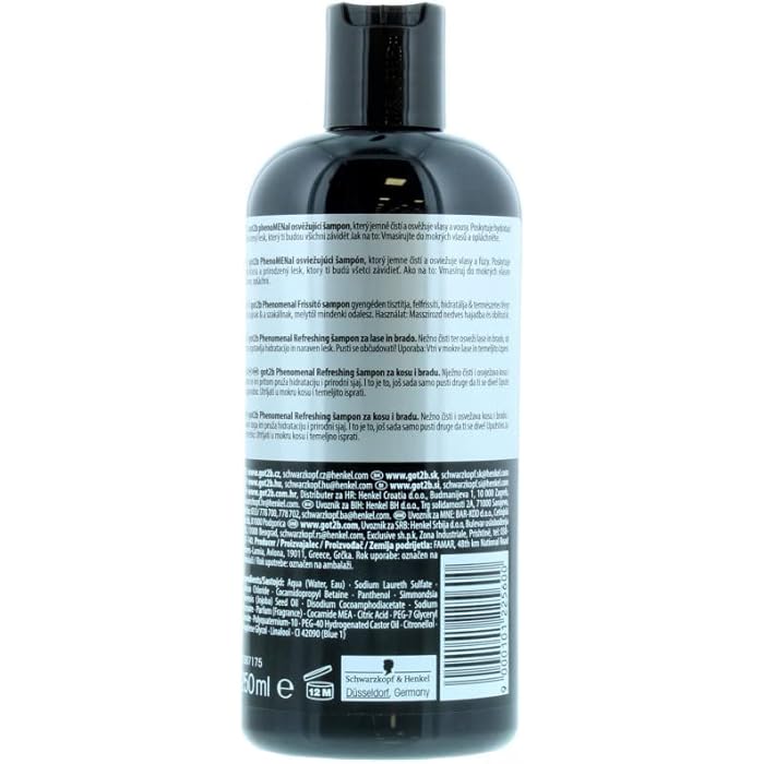 Schwarzkopf got2b shampoo refreshing 250ml, (pack of 1) - Image 2